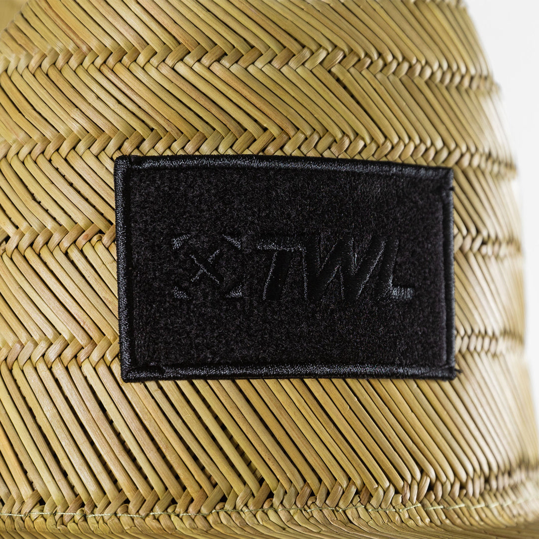 TWL - STRAW HAT WITH VELCRO PATCH - NATURAL