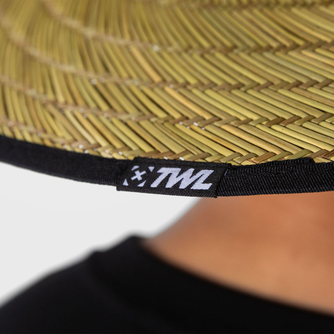 TWL - STRAW HAT WITH VELCRO PATCH - NATURAL
