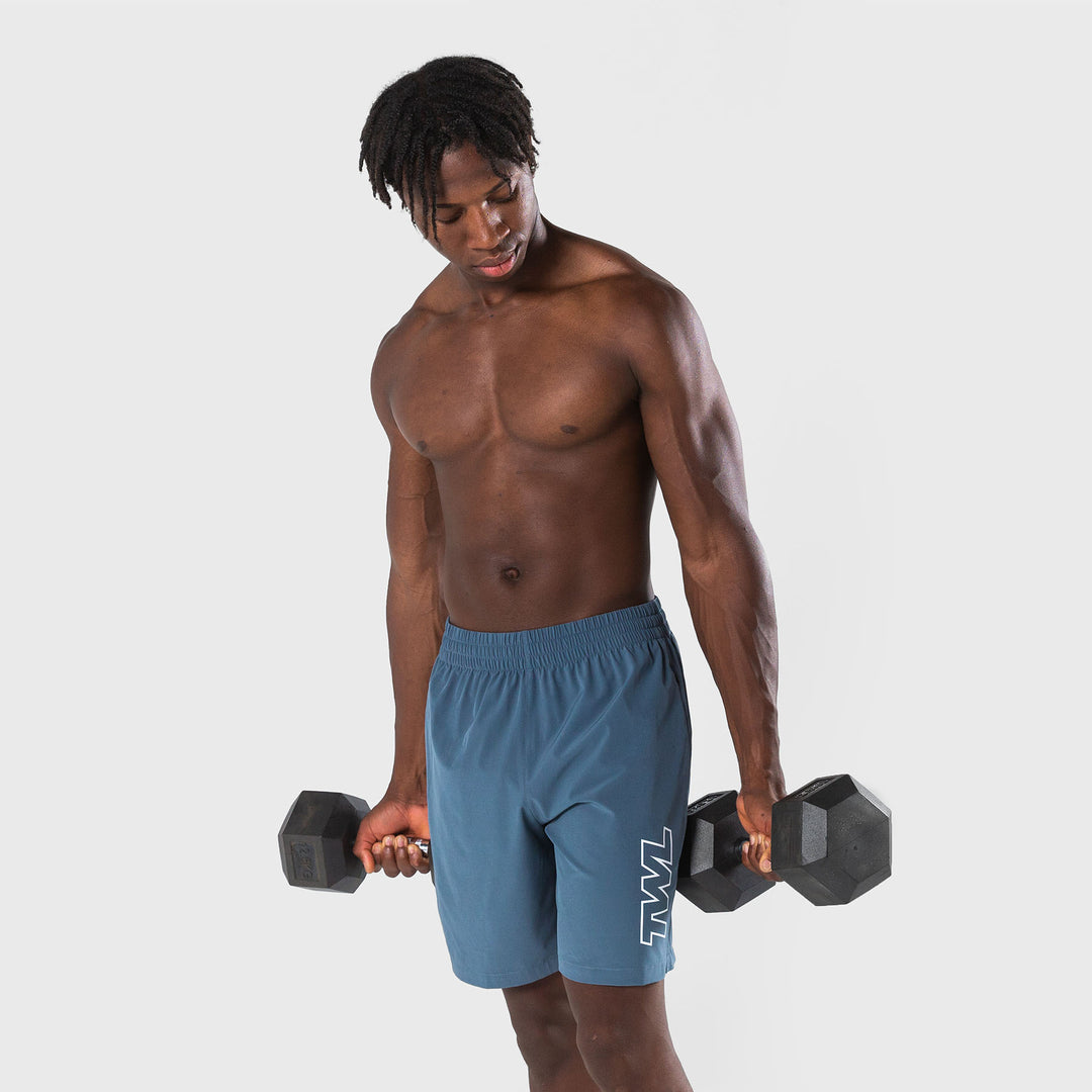 TWL - MEN'S REP SHORTS - ATHLETE - PEWTER/WHITE