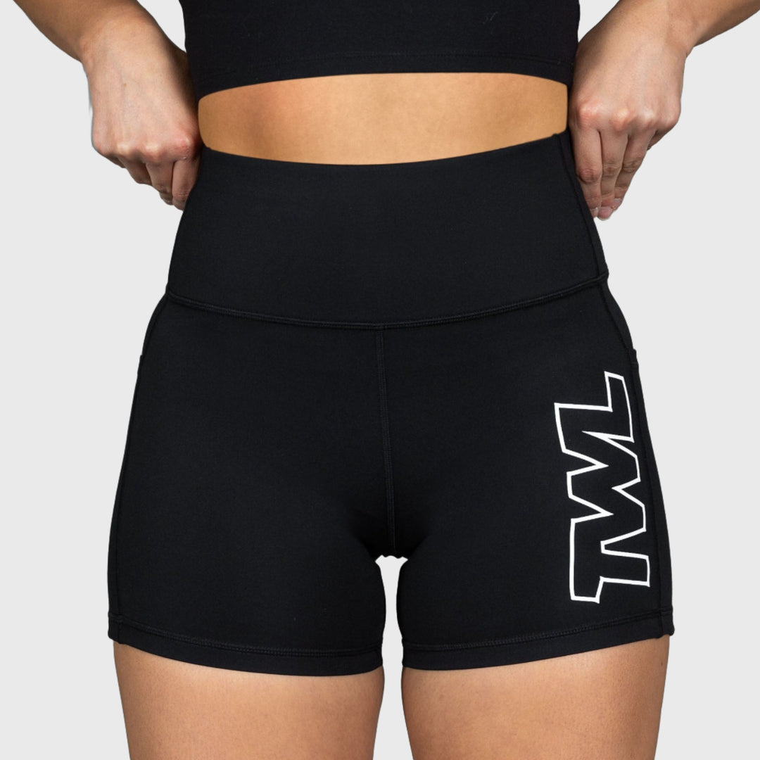 TWL - WOMEN'S ENERGY SHORTS - 4" - ATHLETE - BLACK