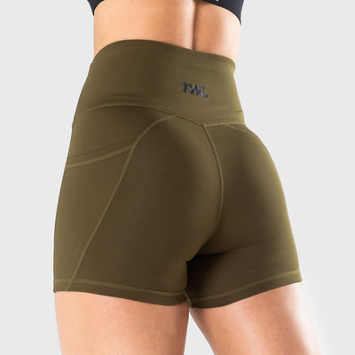 TWL - WOMEN'S ENERGY SHORTS - UNIFORM GREEN