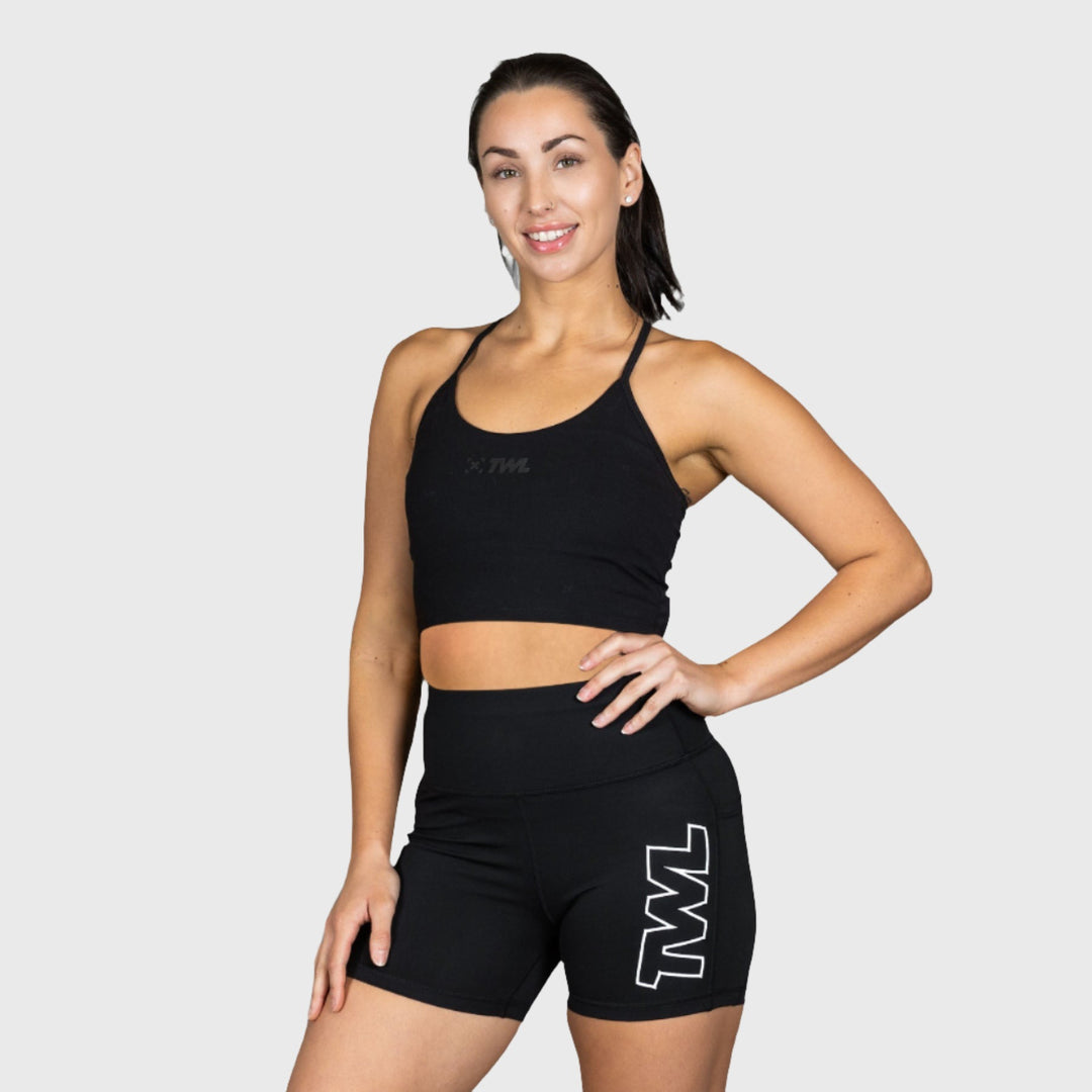 TWL - WOMEN'S ENERGY SHORTS - 4" - ATHLETE - BLACK