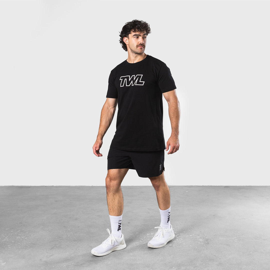Twl Store TWL - MEN'S EVERYDAY T-SHIRT - ATHLETE - BLACK/WHITE