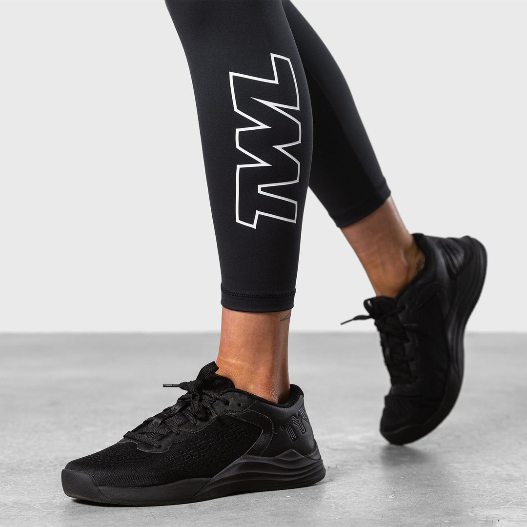 TWL - WOMEN'S ENERGY HIGH WAISTED 7/8TH TIGHTS - ATHLETE - BLACK/WHITE
