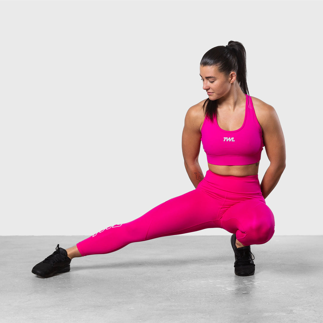 TWL - WOMEN'S ENERGY HIGH WAISTED 7/8TH TIGHTS - ATHLETE - RASPBERRY