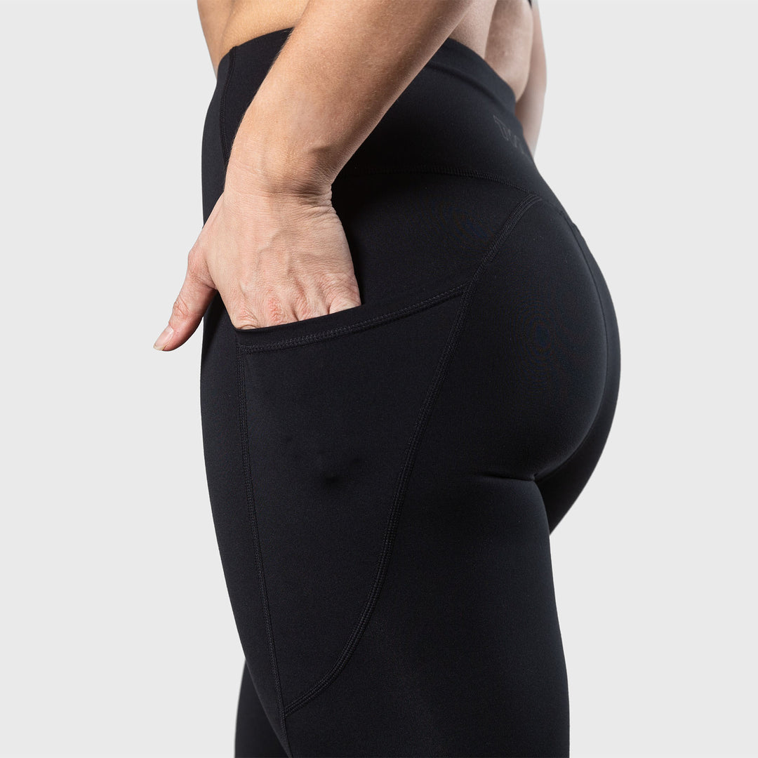 TWL - WOMEN'S ENERGY HIGH WAISTED 7/8TH TIGHTS - ATHLETE - BLACK/BLACK