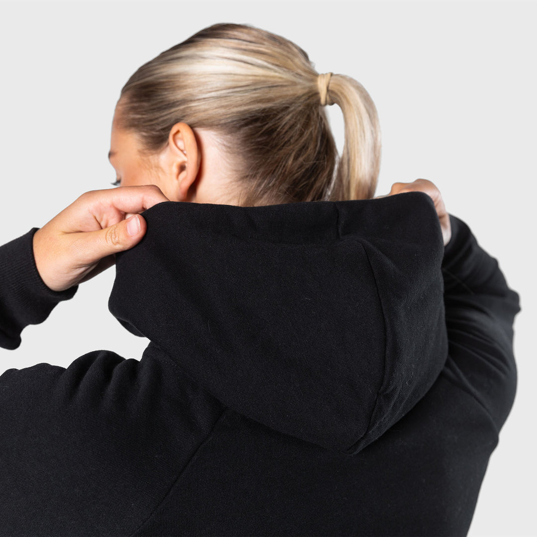 TWL - WOMENS REFORM ZIP THROUGH HOODIE - BLACK