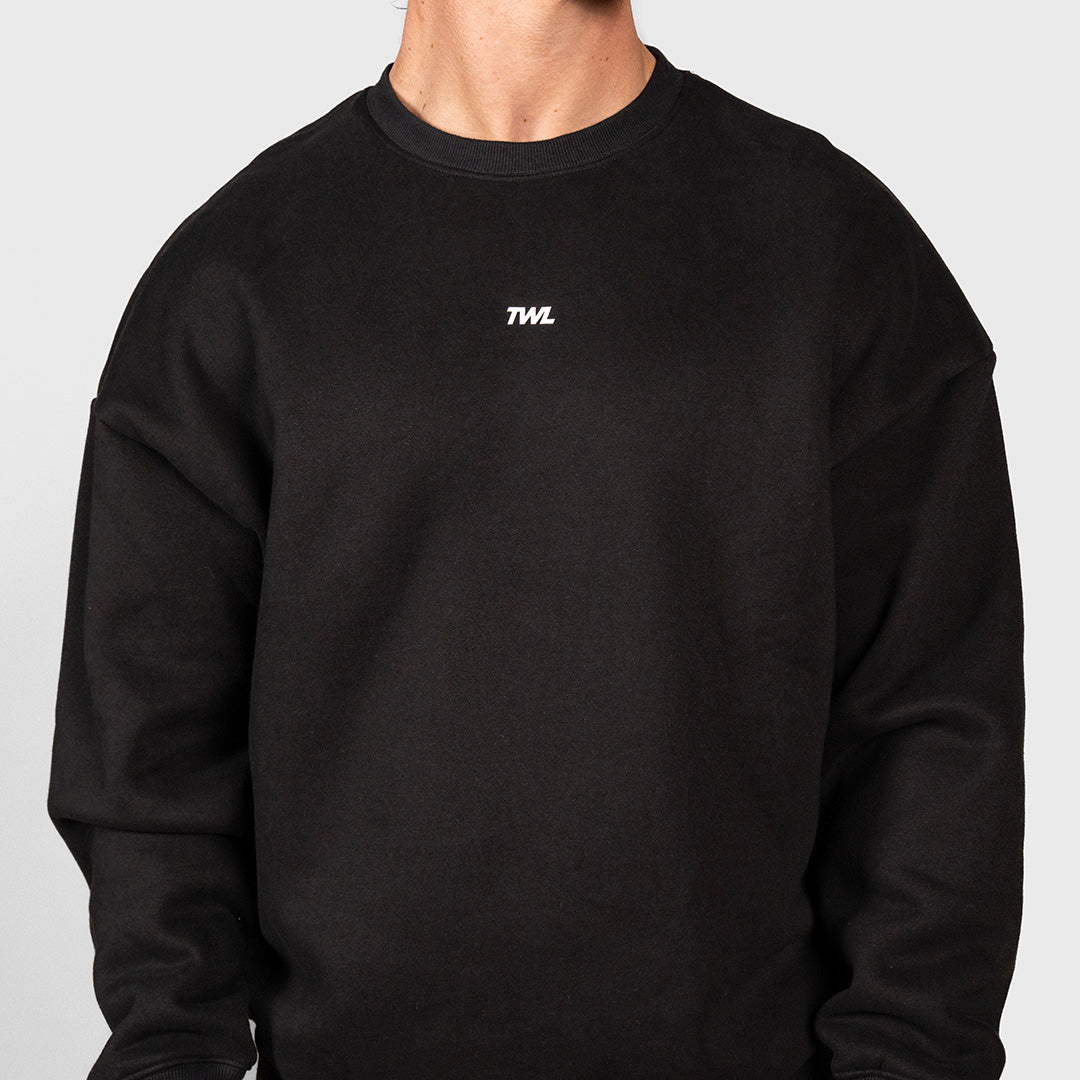 TWL - ASCEND SWEATER - EMBLEM - BLACK