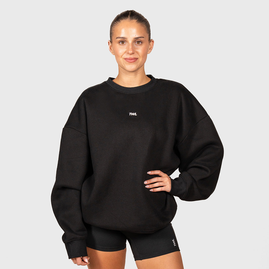 TWL - ASCEND SWEATER - EMBLEM - BLACK
