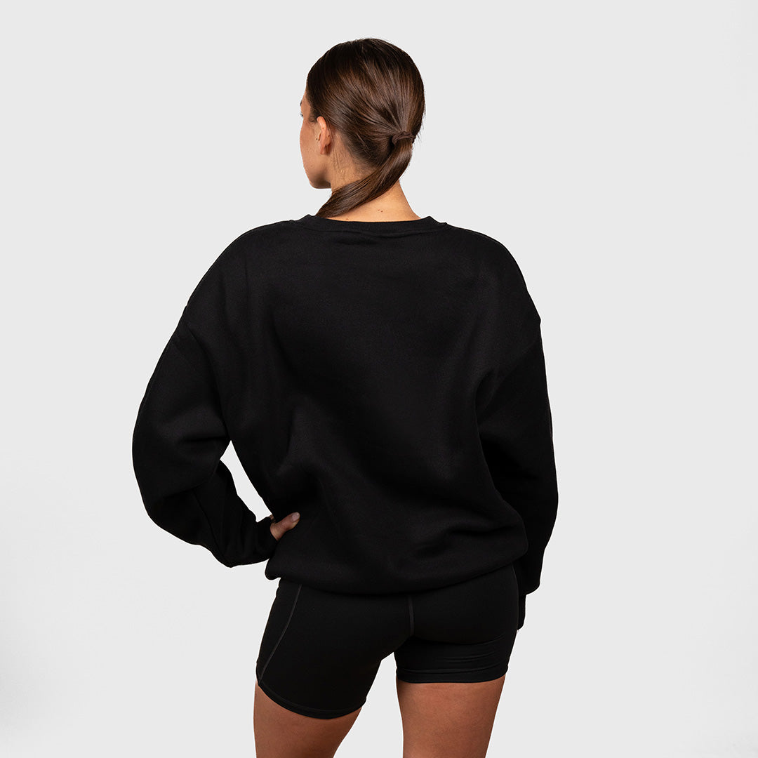 TWL Ascend Sweater Sweatshirt Crewneck Black - back view