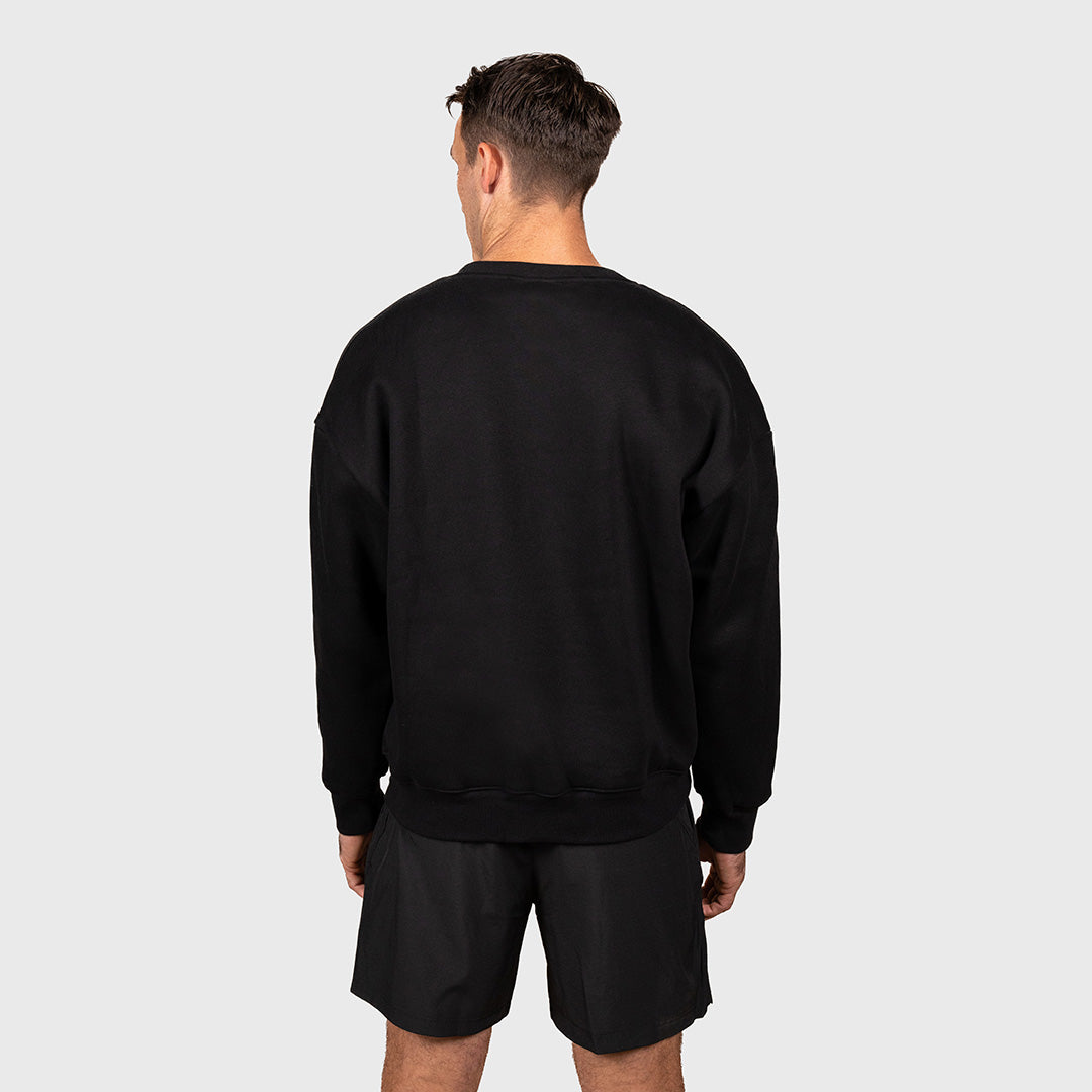 TWL Ascend Sweater Sweatshirt Crewneck Black - back view