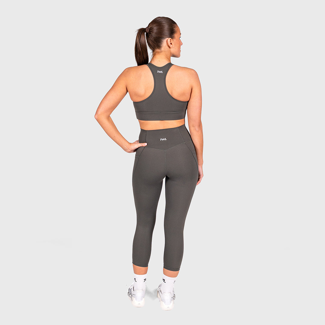 TWL - WOMEN'S REFINE ACTION BRA - TRUE CHARCOAL