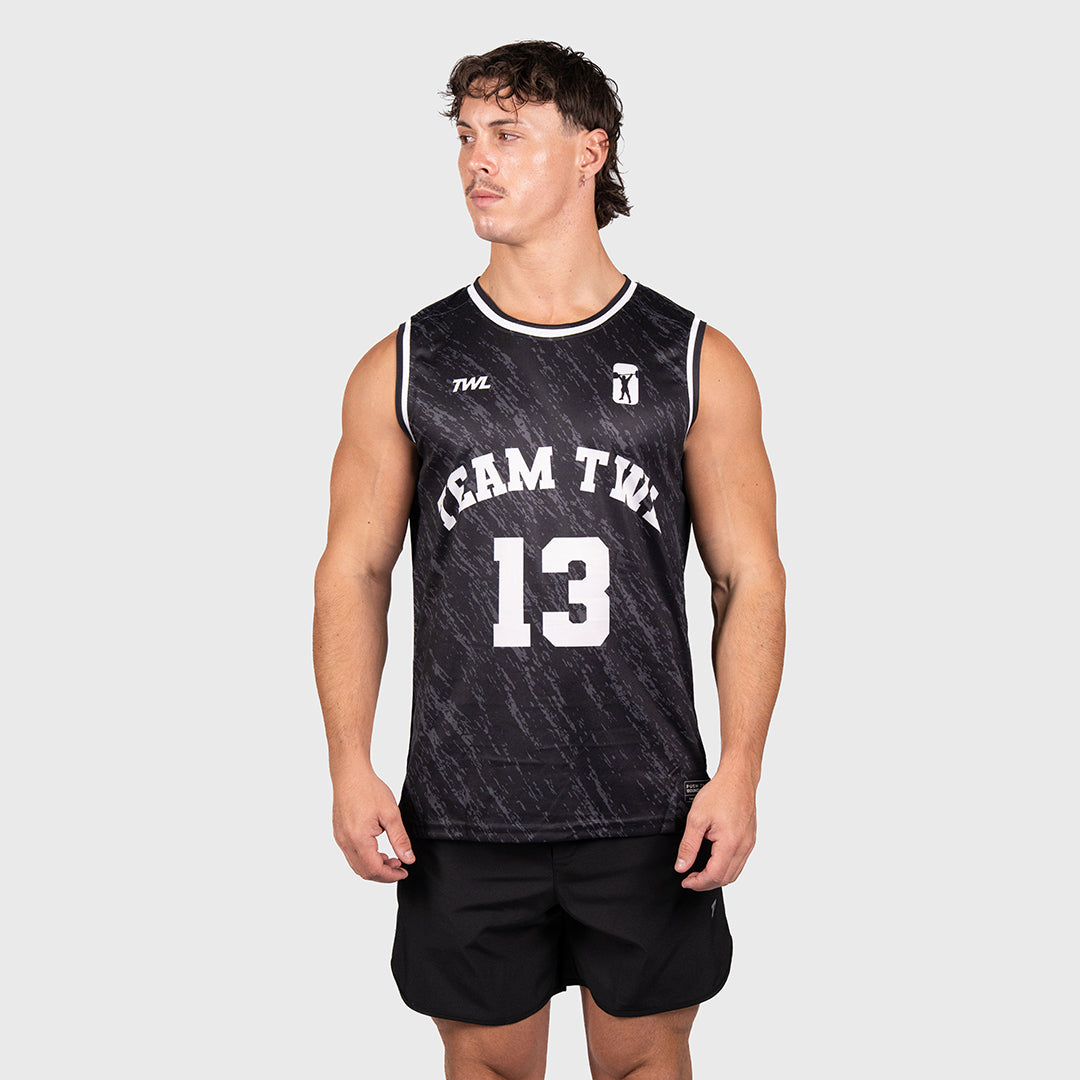 TWL - BASKETBALL JERSEY - BLACK/WHITE