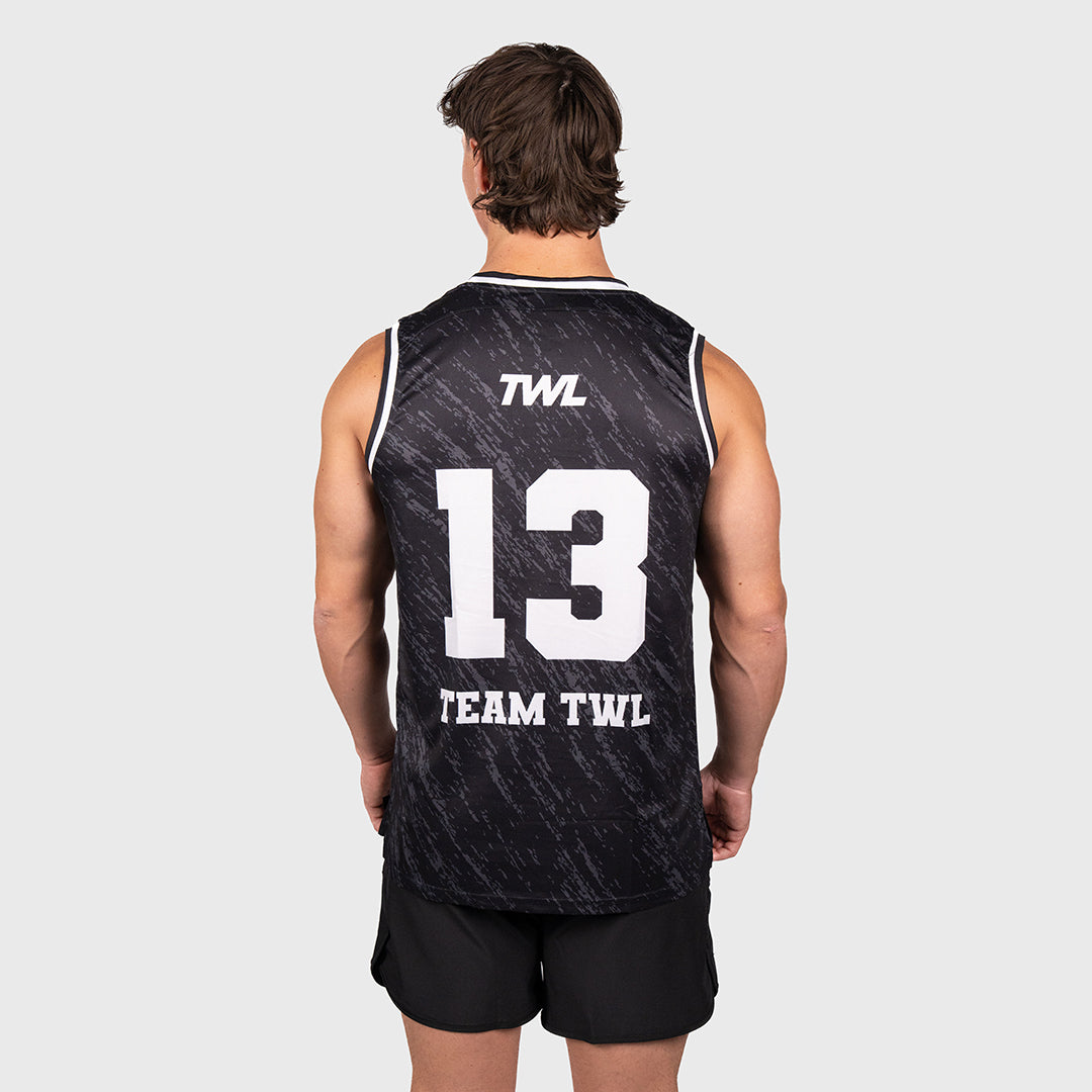 TWL - BASKETBALL JERSEY - BLACK/WHITE