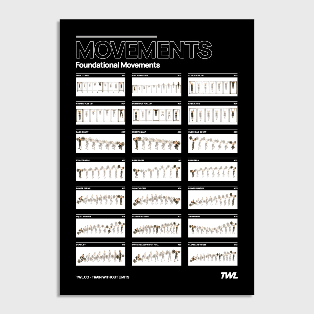 TWL - BENCHMARK WORKOUTS & MOVEMENTS DIGITAL POSTERS - FOUR PACK