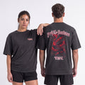 TWL - LIFESTYLE OVERSIZED T-SHIRT - BOOTLEG - SNAKE - FADED BLACK/RED