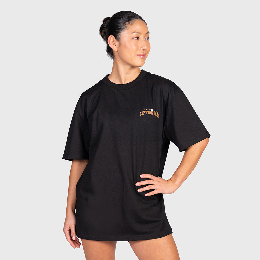 TWL - LIFESTYLE OVERSIZED T-SHIRT - EAGLE-  BLACK