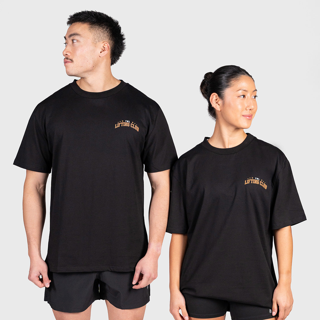 TWL - LIFESTYLE OVERSIZED T-SHIRT - EAGLE-  BLACK