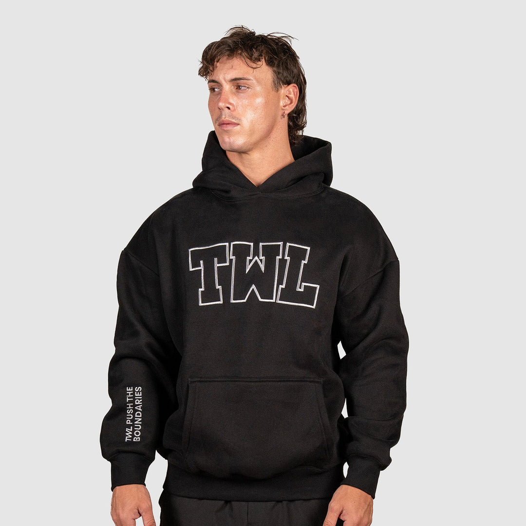 TWL - ASCEND HOODIE - EMBROIDERED - BLACK