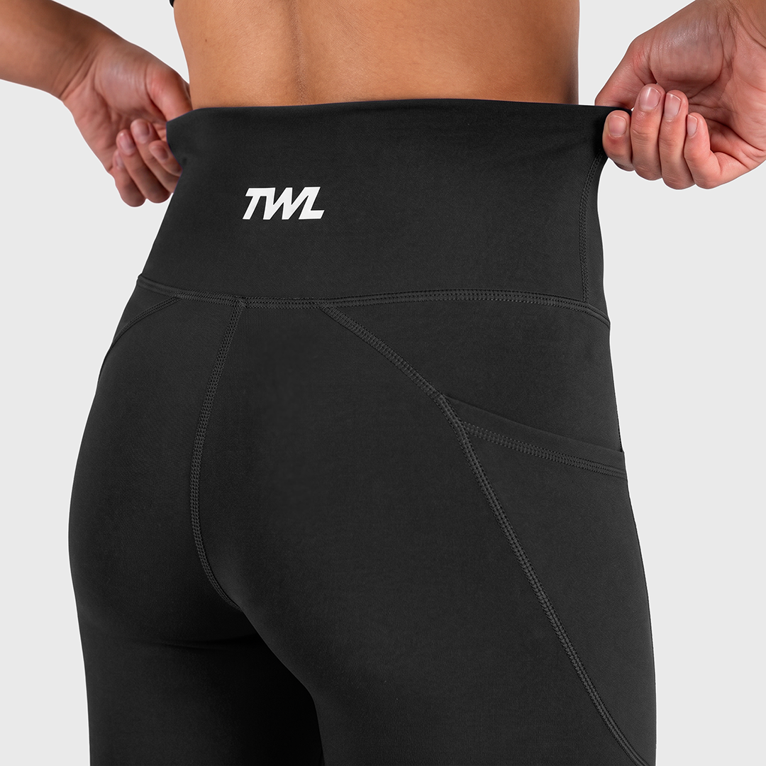 TWL - WOMEN'S ENERGY HIGH WAISTED FULL LENGTH TIGHTS - BLACK