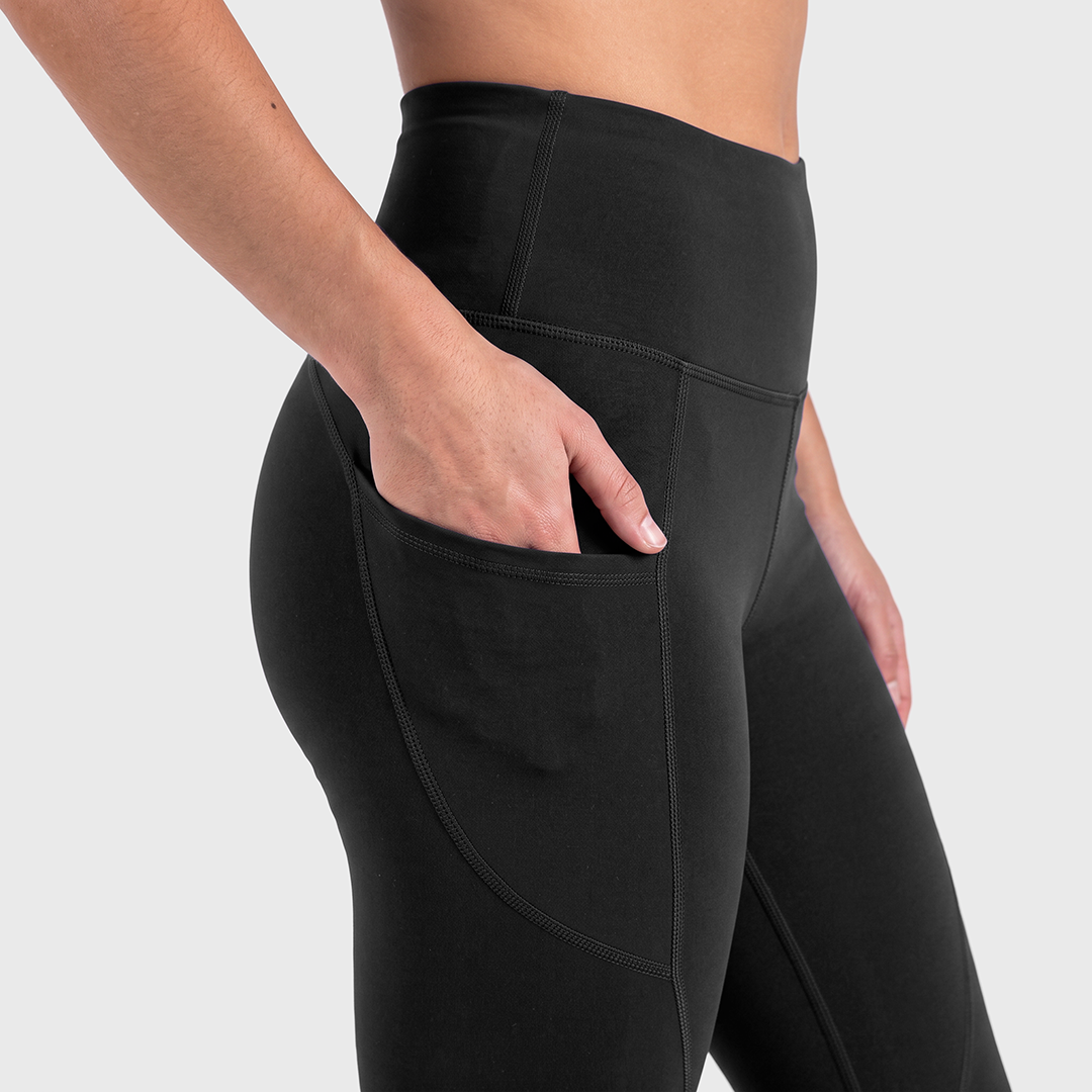 TWL - WOMEN'S ENERGY HIGH WAISTED FULL LENGTH TIGHTS - BLACK