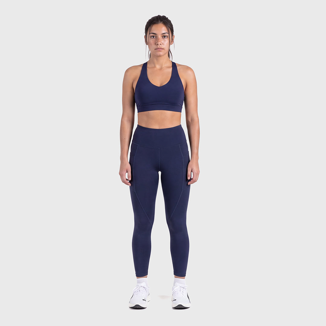TWL - WOMEN'S ENERGY HIGH WAISTED FULL LENGTH TIGHTS - MIDNIGHT NAVY