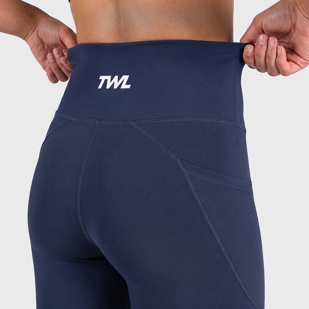 TWL - WOMEN'S ENERGY HIGH WAISTED FULL LENGTH TIGHTS - MIDNIGHT NAVY