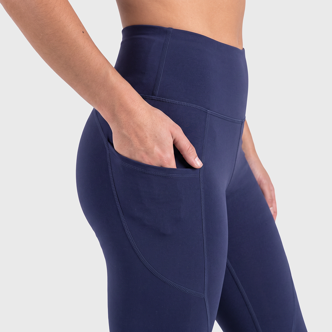 TWL - WOMEN'S ENERGY HIGH WAISTED FULL LENGTH TIGHTS - MIDNIGHT NAVY