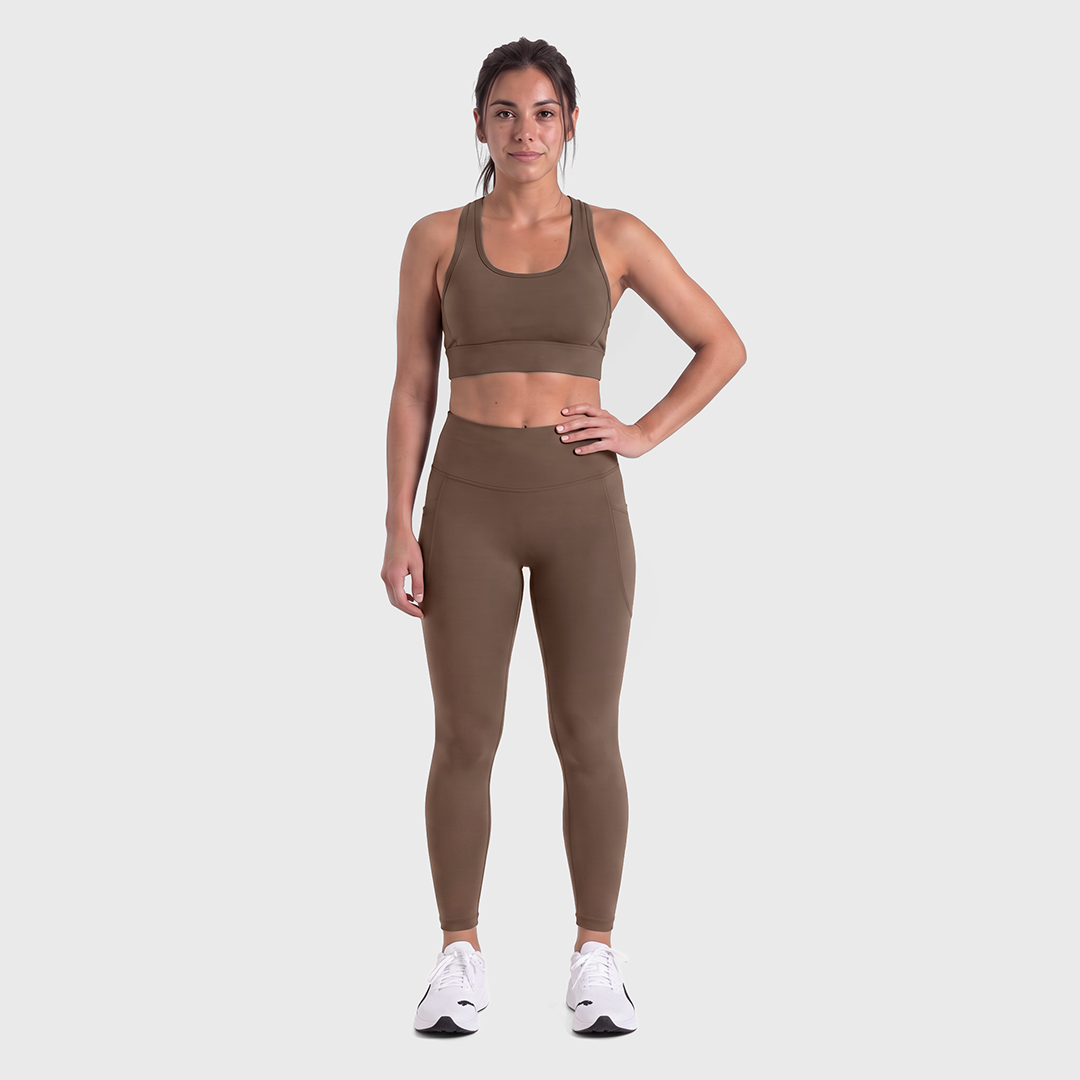 TWL - WOMEN'S REFINE TIGHTS - FULL LENGTH - COCOA POWDER
