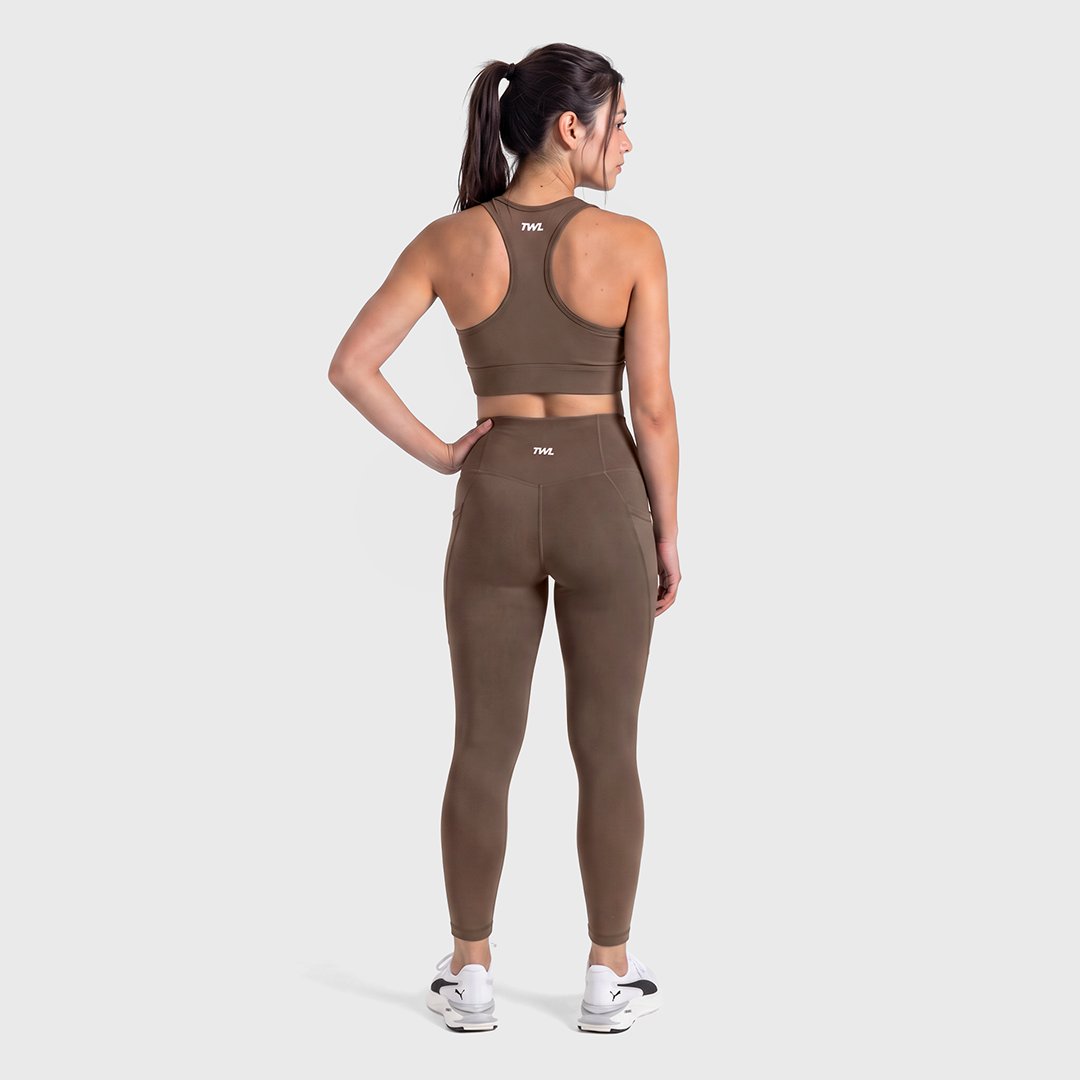 TWL - WOMEN'S REFINE TIGHTS - FULL LENGTH - COCOA POWDER
