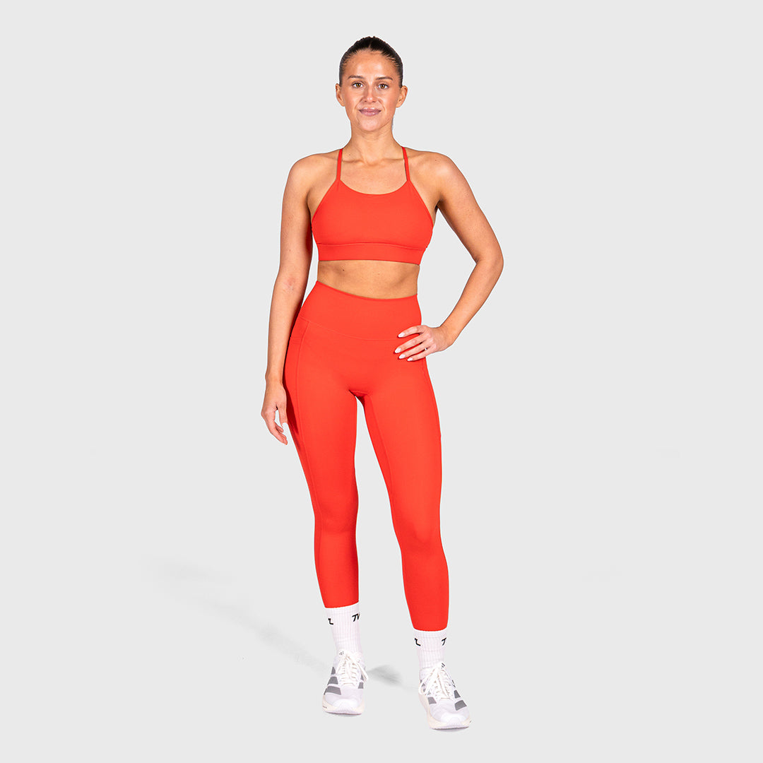 TWL - WOMEN'S REFINE TIGHTS - FULL LENGTH - SCARLET
