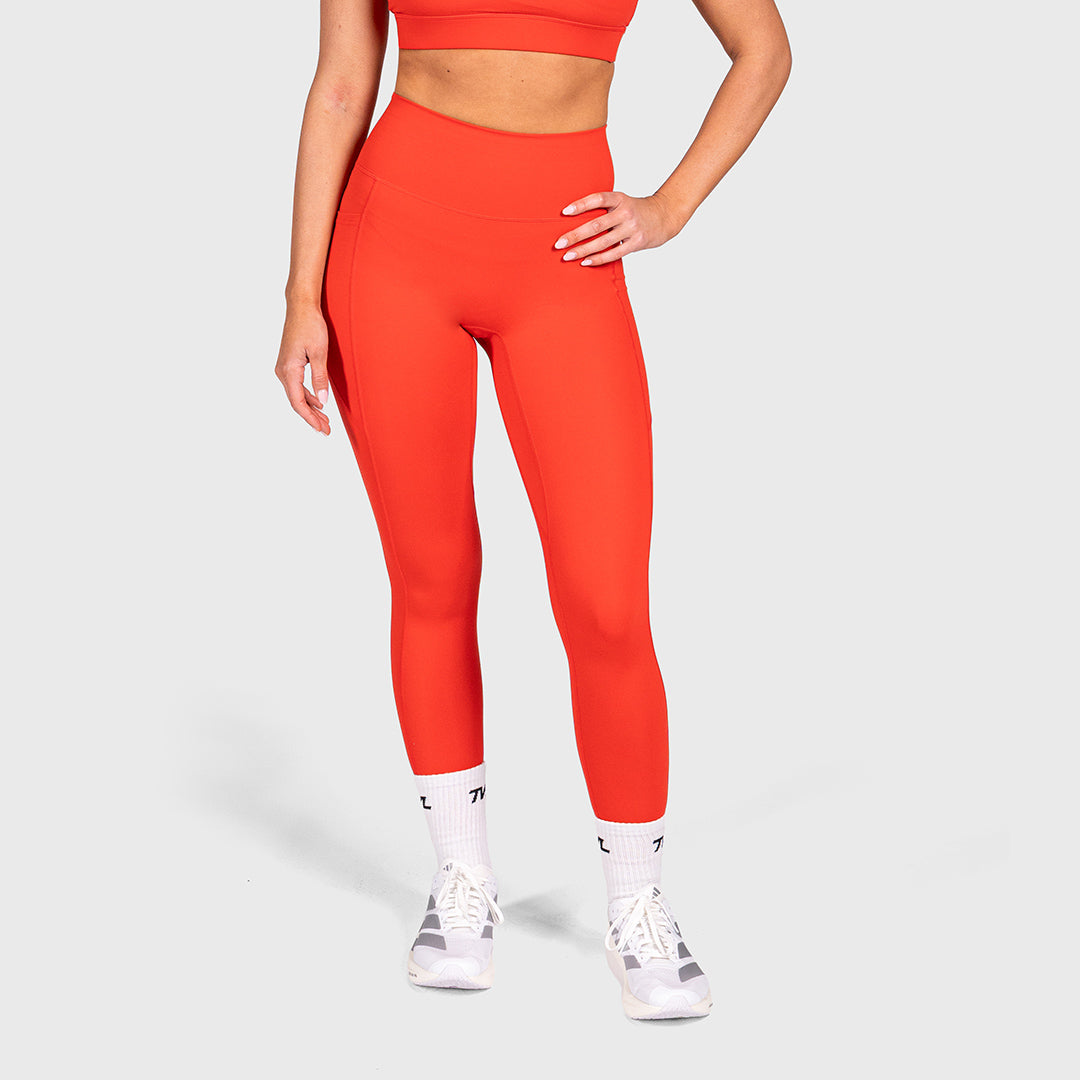 TWL - WOMEN'S REFINE TIGHTS - FULL LENGTH - SCARLET