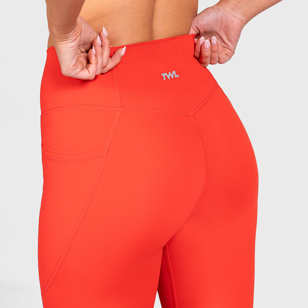 TWL - WOMEN'S REFINE TIGHTS - FULL LENGTH - SCARLET