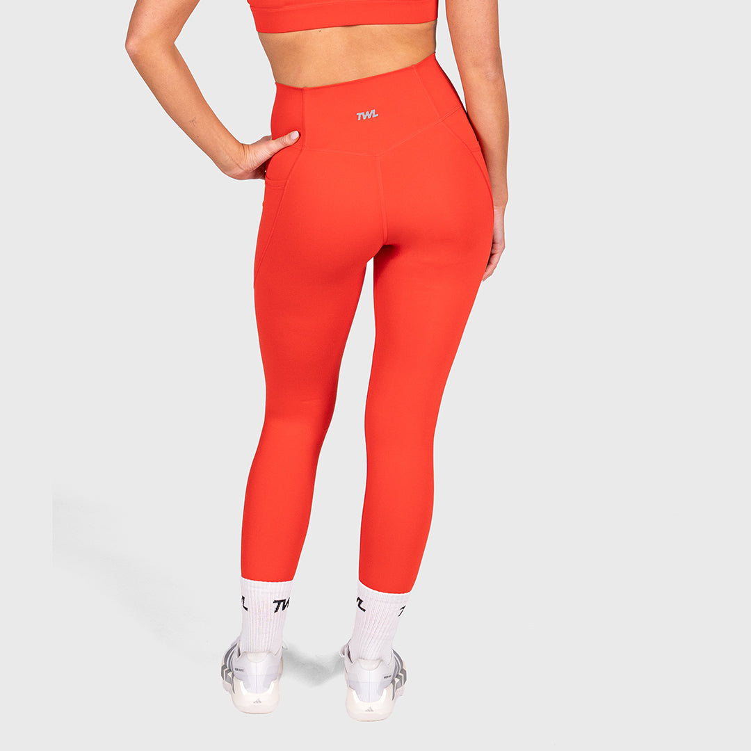 TWL - WOMEN'S REFINE TIGHTS - FULL LENGTH - SCARLET