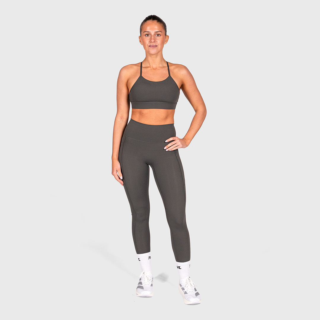 TWL - WOMEN'S REFINE TIGHTS - FULL LENGTH - TRUE CHARCOAL