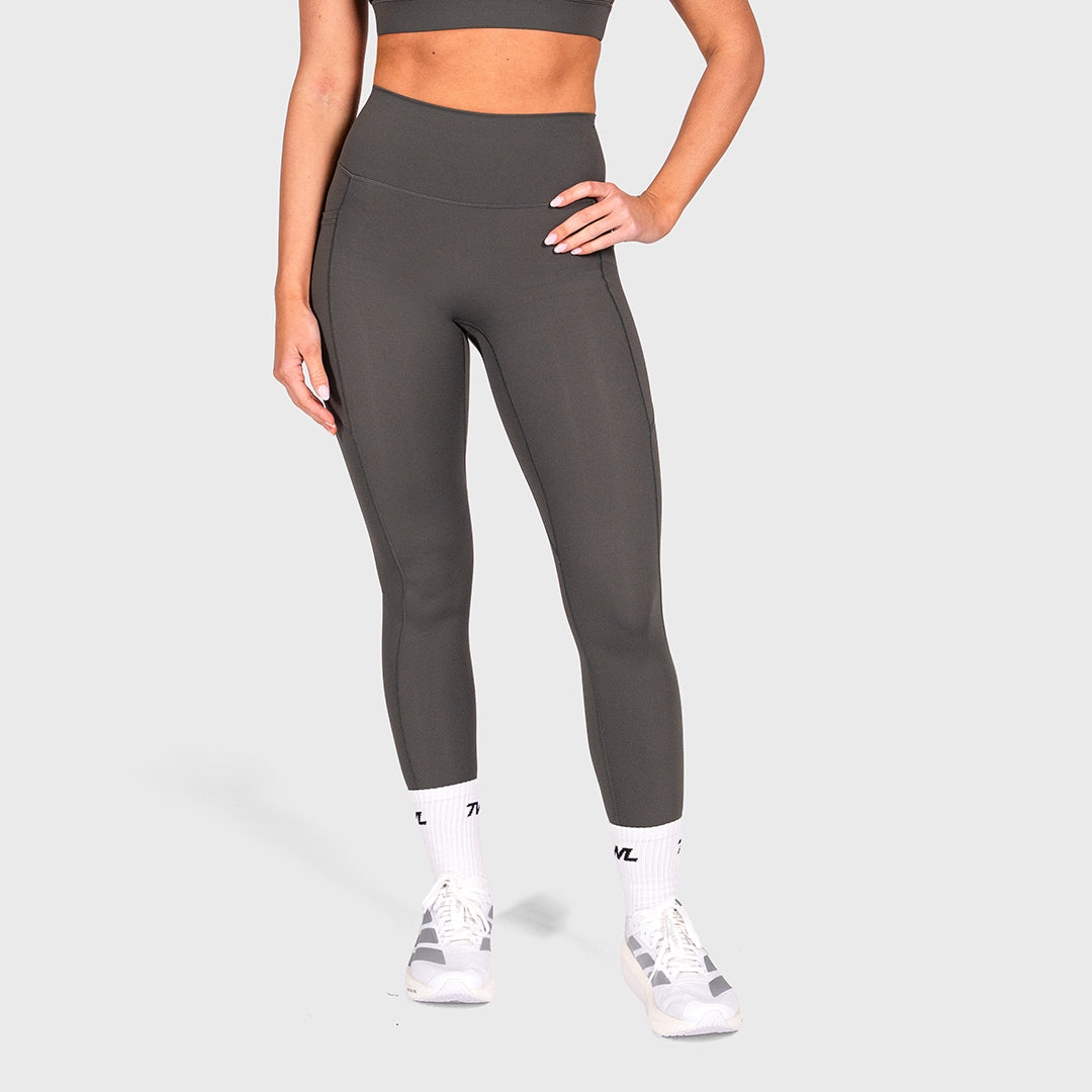 TWL - WOMEN'S REFINE TIGHTS - FULL LENGTH - TRUE CHARCOAL