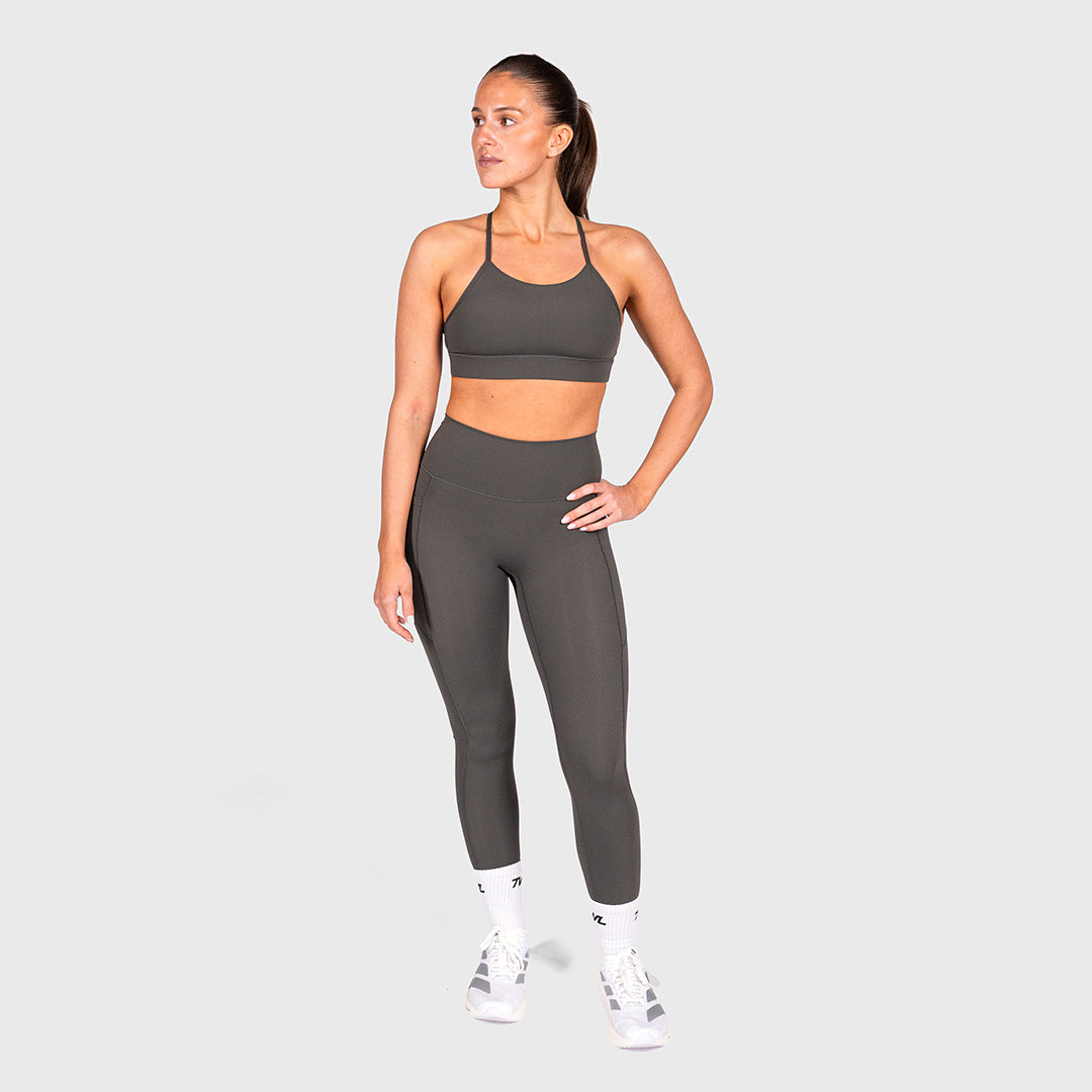 TWL - WOMEN'S REFINE HYBRID BRA - TRUE CHARCOAL