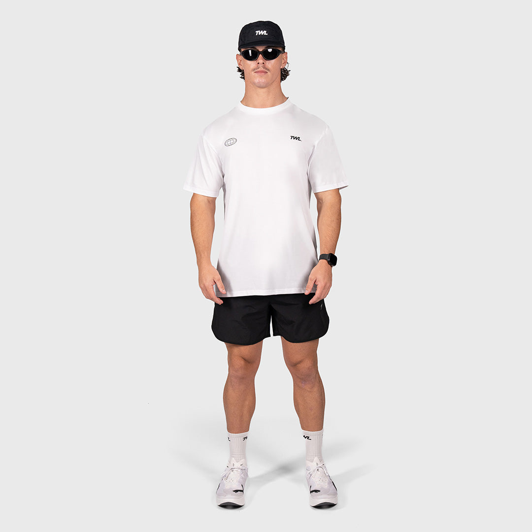 TWL - OVERSIZED HALOFLEX T-SHIRT - HYBRID DIVISION - WHITE
