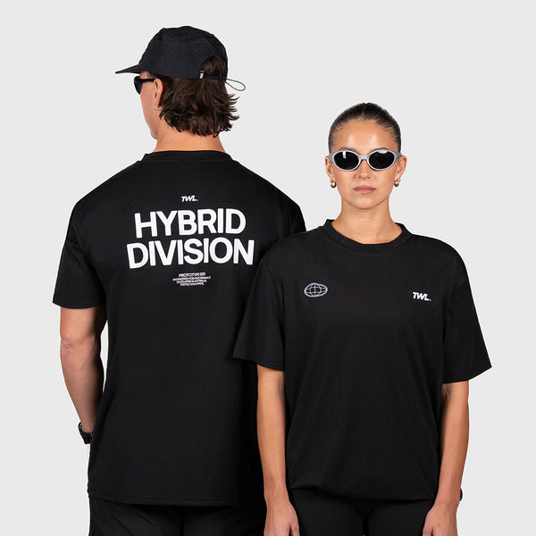 TWL - HYBRID DIVISION - OVERSIZED HALOFLEX T-SHIRT - BLACK