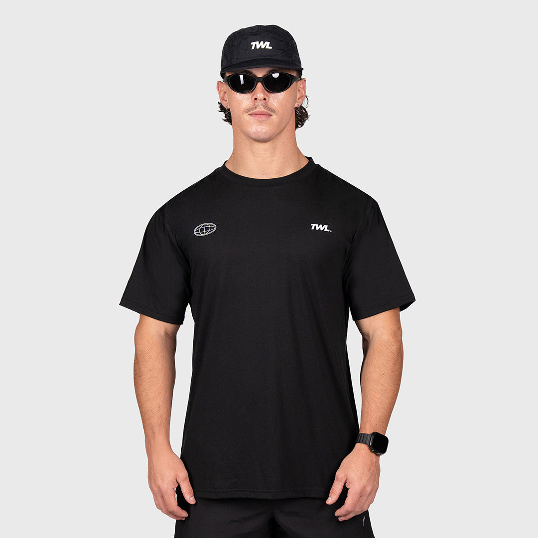 TWL - OVERSIZED HALOFLEX T-SHIRT - HYBRID DIVISION - BLACK