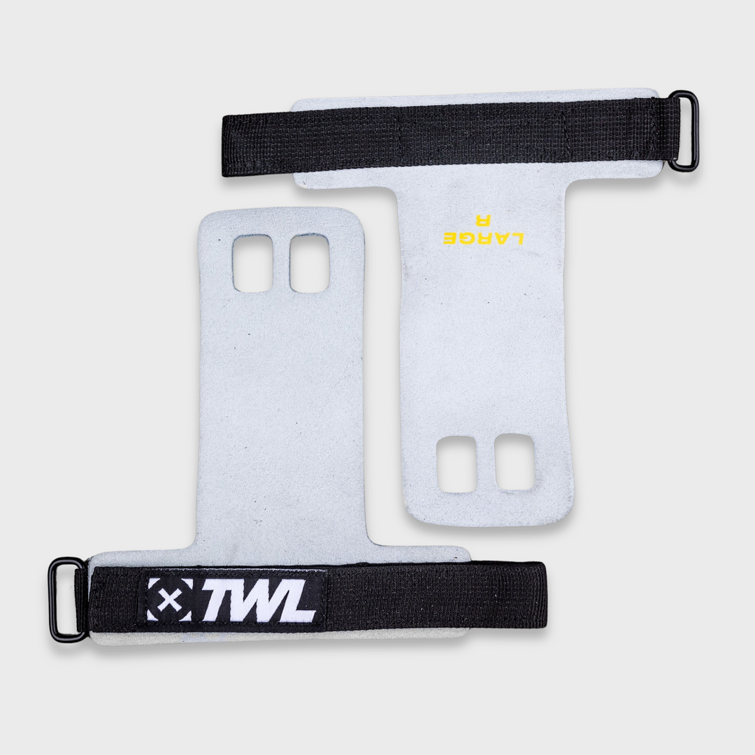 TWL - LEATHER GYMNASTIC GRIPS - ICED GREY