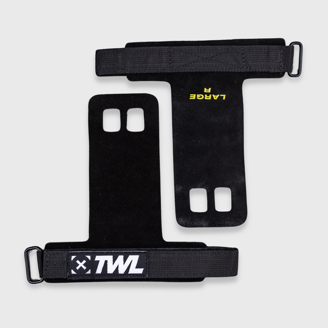 TWL - LEATHER GYMNASTIC GRIPS - BLACK