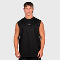 TWL - LIFESTYLE OVERSIZED MUSCLE TANK - EMBLEM - BLACK/WHITE