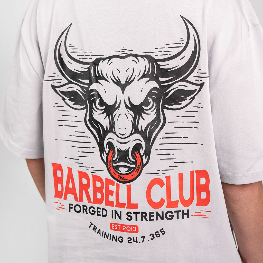 TWL - LIFESTYLE OVERSIZED T-SHIRT - BARBELL CLUB - BULL/LIGHT GREY