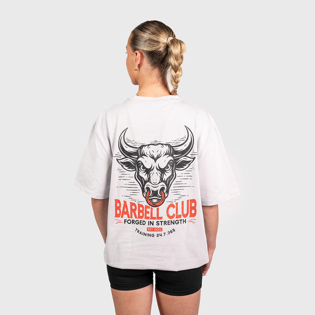 TWL - LIFESTYLE OVERSIZED T-SHIRT - BARBELL CLUB - BULL/LIGHT GREY