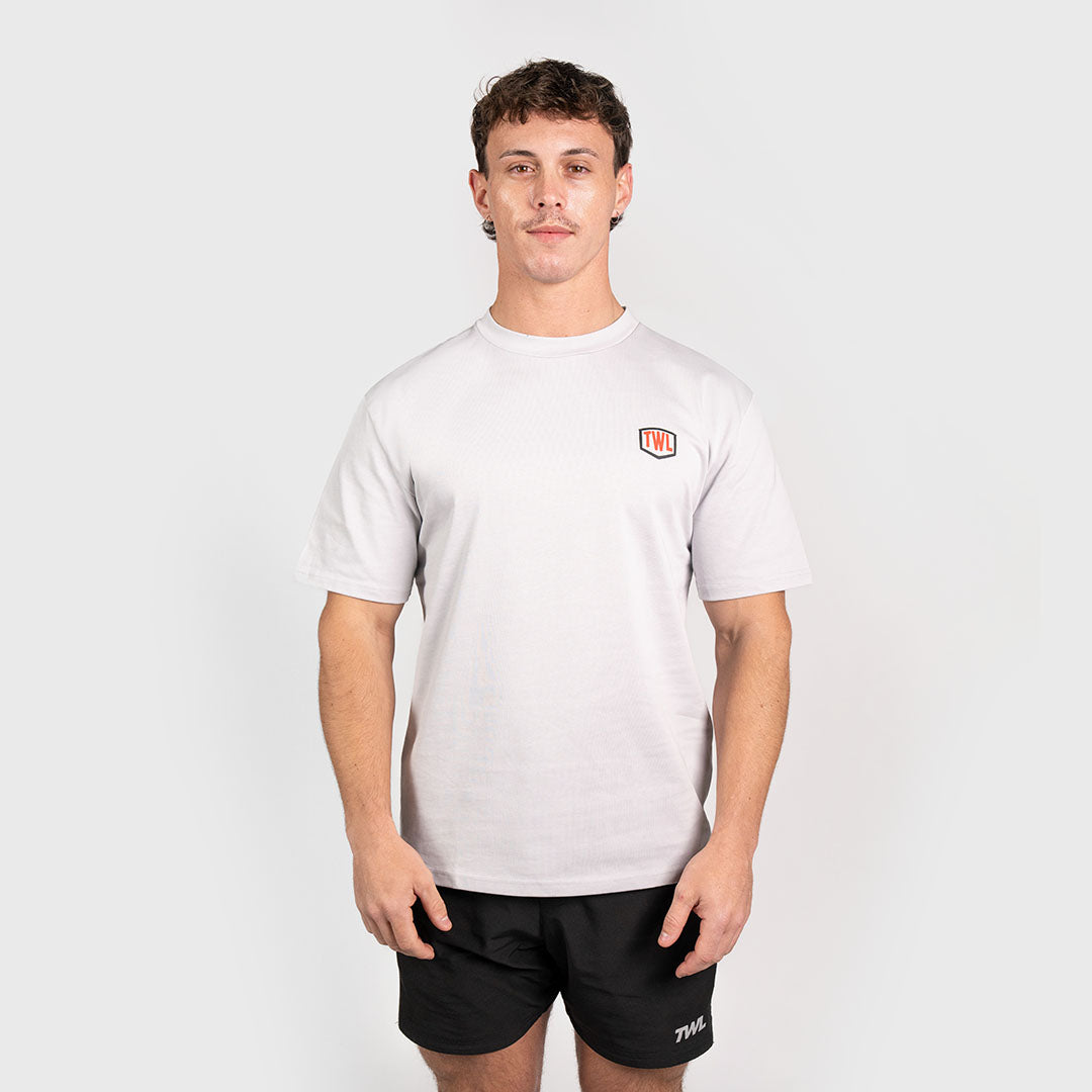 TWL - LIFESTYLE OVERSIZED T-SHIRT - BARBELL CLUB - BULL/LIGHT GREY
