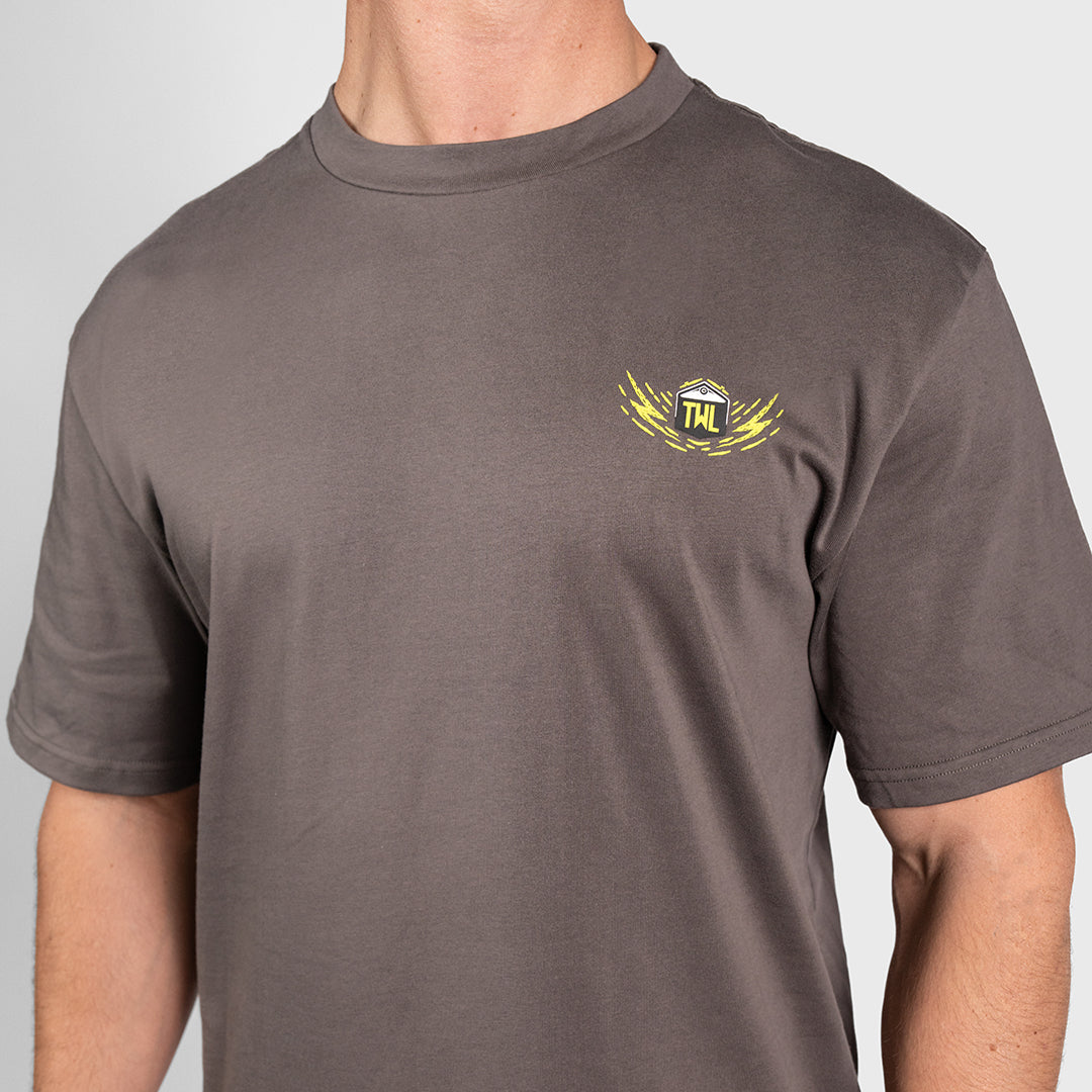 TWL - LIFESTYLE OVERSIZED T-SHIRT - BARBELL CLUB - DOBERMAN/GREY