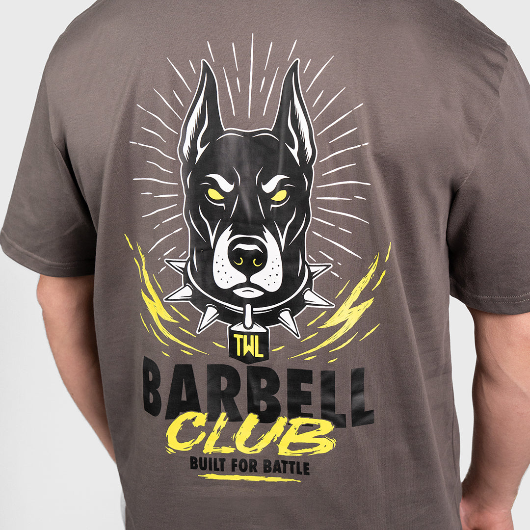 TWL - LIFESTYLE OVERSIZED T-SHIRT - BARBELL CLUB - DOBERMAN/GREY