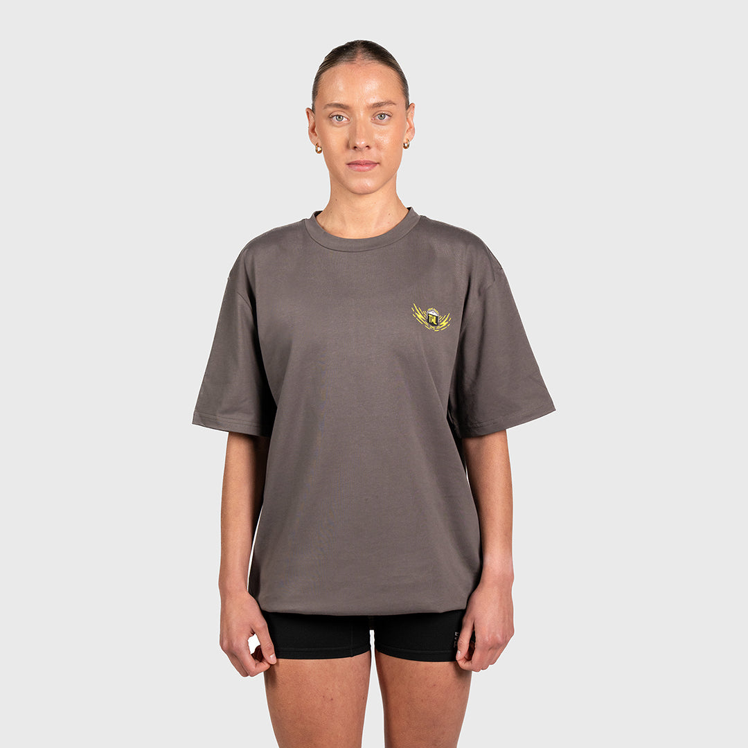 TWL - LIFESTYLE OVERSIZED T-SHIRT - BARBELL CLUB - DOBERMAN/GREY