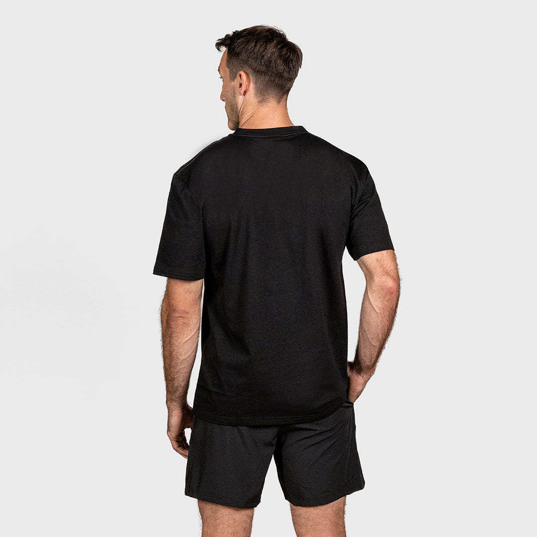 TWL - LIFESTYLE OVERSIZED T-SHIRT - EMBLEM - BLACK/WHITE